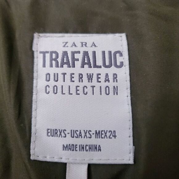 Zara Trafaluc outerwear olive green puffer vest - Picture 6 of 13